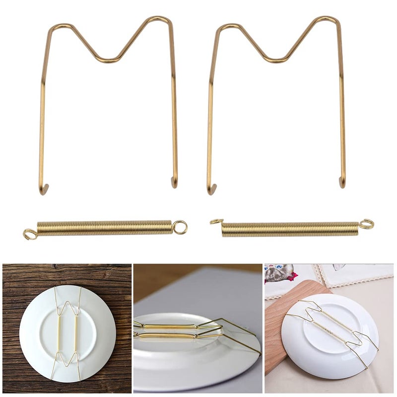 CfoPiryx 2 Pieces Wall Plate Hanger Decorative Dish Holder 8Inch/10Inch/12Inch/14Inch/16Inch Invisible Plate Dish Hanger Wall Display Hooks Home Decor (12 Inch) - Image 4